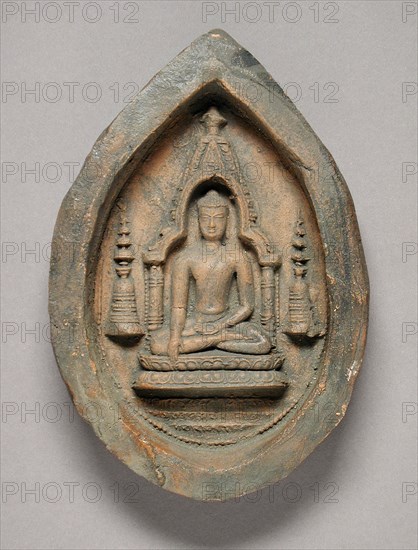 Votive Tablet of Buddha Shakyamuni, between c.1050 and c.1100. Creator: Unknown.