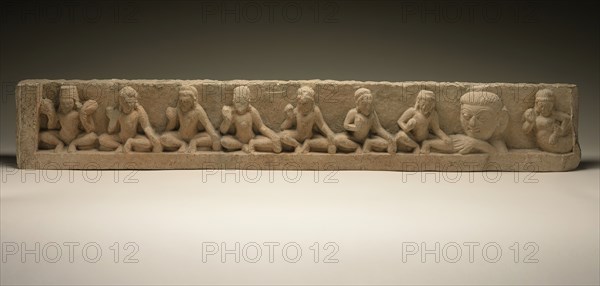 Lintel with the Nine Planetary Deities, between c.600 and c.625. Creator: Unknown.