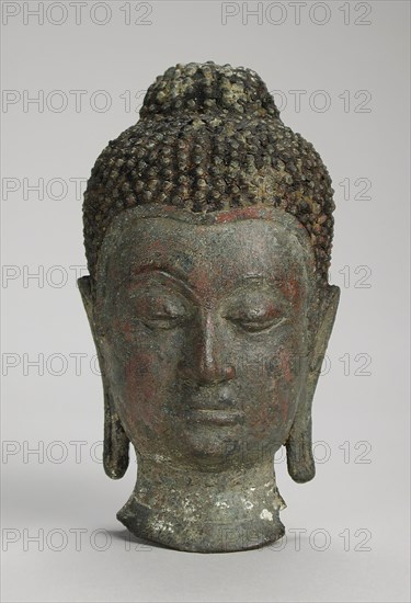 Head of Buddha Shakyamuni, c.15th century. Creator: Unknown.