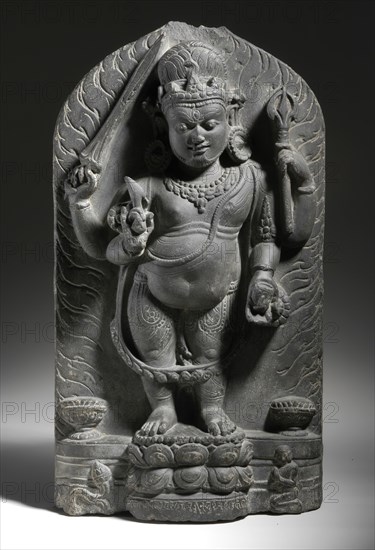 The Buddhist Deity Wisdom Mahakala (Jñana Mahakala), c.9th century. Creator: Unknown.