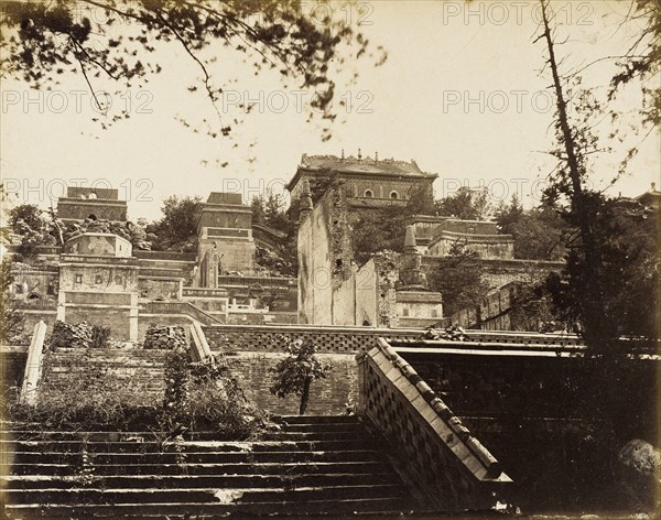 Imperial Summer Palace, Peking, 1860. Creator: Felice Beato.