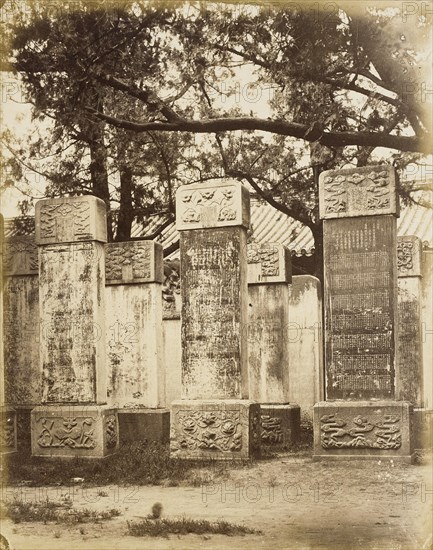 Forest of Steles, 1860. Creator: Felice Beato.