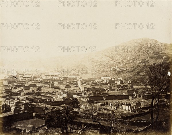 Ruined Village, N. China, 1860. Creator: Felice Beato.