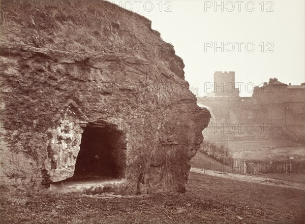 King Edgar's Cave, Chester, Printed 1866. Creator: Augustus Kelham.