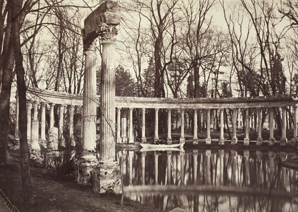 Parc Monceau, Paris, Printed 1850 circa. Creator: Charles Marville.