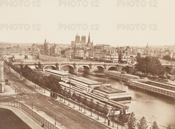 Paris, Panorama De La Cite, No. 52, Printed c.1850s. Creator: Edouard Baldus.