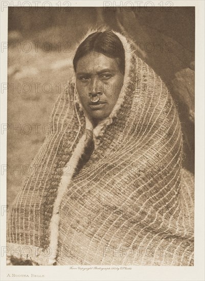 A Nootka Belle, 1915. Creator: Edward Sheriff Curtis.