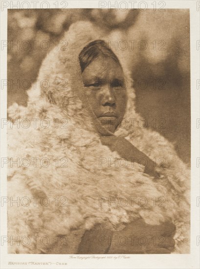 Wapistan ('Marten')-Cree, 1926. Creator: Edward Sheriff Curtis.