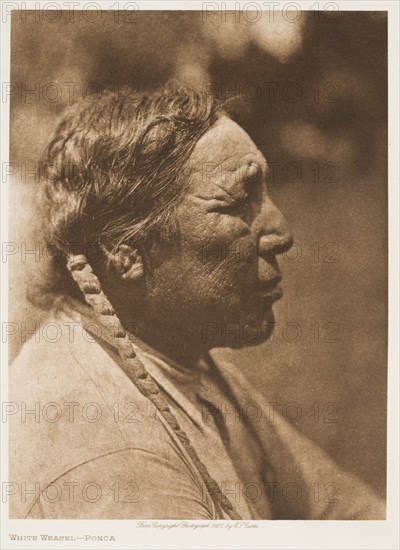 White Weasel-Ponca, 1927. Creator: Edward Sheriff Curtis.