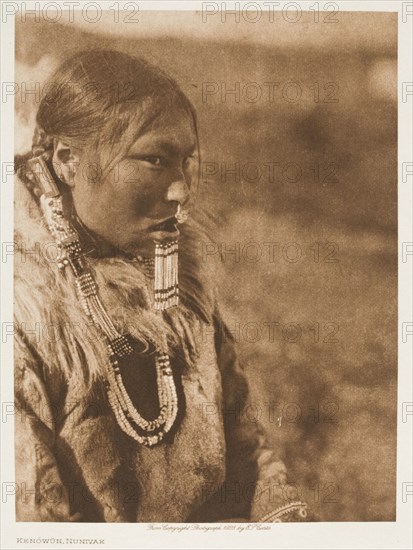 Kenowun, Nunivak, 1928. Creator: Edward Sheriff Curtis.