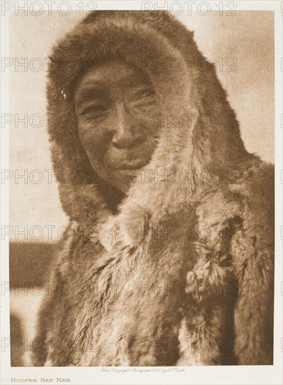 Hooper Bay Man, 1928. Creator: Edward Sheriff Curtis.