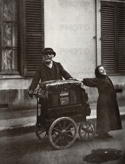 Street Musicians, 1898-1899, (1956). Creator: Eugene Atget.