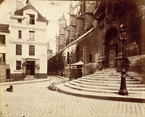 Coin Rue De La Montagne Ste Genevieve (4881), Printed 1914 circa. Creator: Eugene Atget.