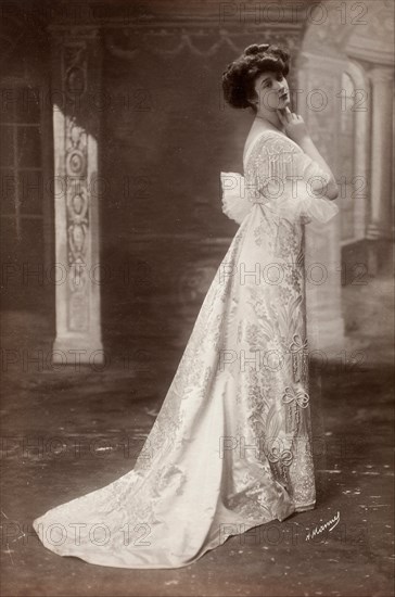 French Fashion Photograph, c 1895. Creator: Henri Manuel.