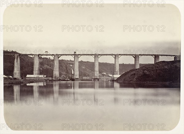 Aqueduct of Port-Launay, c.1861. Creator: Jules Duclos.