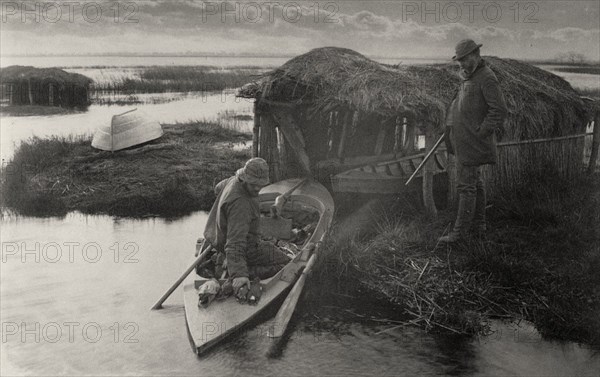 The Fowler's Return, 1886. Creator: Peter Henry Emerson.