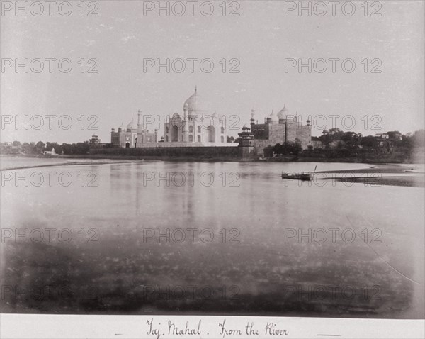 Taj Mahal-from the River, Late 1860s. Creator: Samuel Bourne.