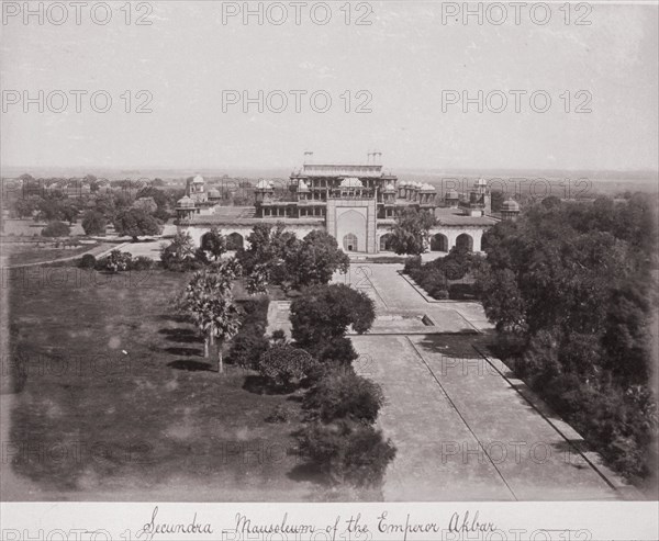 Secundra, Mausoleum of the Emperor Akbar, Late 1860s. Creator: Samuel Bourne.