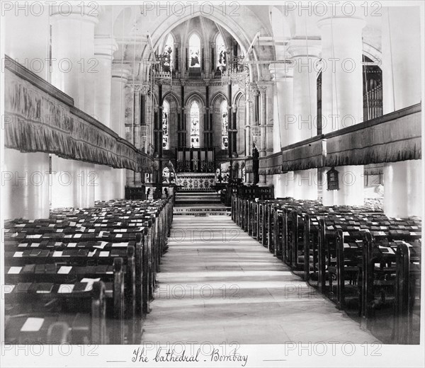 The Cathedral, Bombay, Late 1860s. Creator: Samuel Bourne.