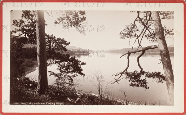 Marion River At Bassett Camp, Printed 1880 circa. Creator: Seneca Ray Stoddard.