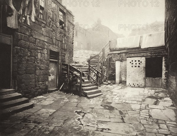 Old Houses At Corner Of George Street & High Street (#40), Printed 1900. Creator: Thomas Annan.