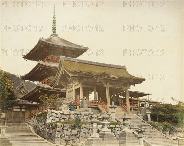 Entrance Gate of Kiyomidzu, 1865. Creator: Unknown.