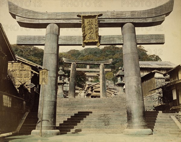 Bronze Horse Temple, 1865. Creator: Unknown.