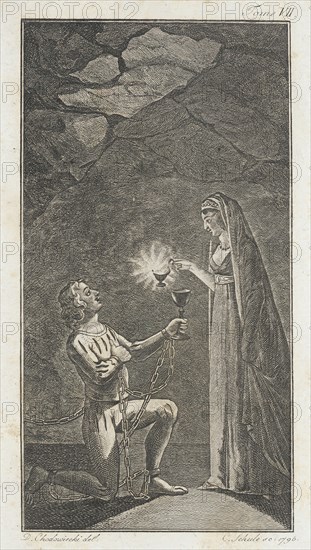 Illustration for the 'Works of J.P.C. Florian', 1796. Creator: Daniel Nikolaus Chodowiecki.