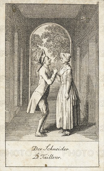 Illustration for 'Wedding Proposals', 1780. Creator: Daniel Nikolaus Chodowiecki.