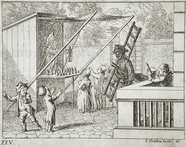 Illustration for Basedow's 'Elementary Work', 1770. Creator: Daniel Nikolaus Chodowiecki.