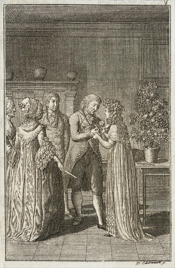Illustration for 'Becker's Almanac for 1800', c1800. Creator: Daniel Nikolaus Chodowiecki.