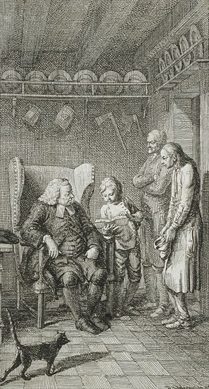 Title Vignette for Stilling's 'Adolescent Years', 1778. Creator: Daniel Nikolaus Chodowiecki.