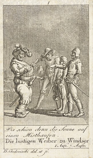Plate 1 for Shakespeare's 'Macbeth', 1784. Creator: Daniel Nikolaus Chodowiecki.