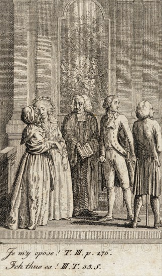 Cecilia or the Story of a Rich Orphan, 1787. Creator: Daniel Nikolaus Chodowiecki.