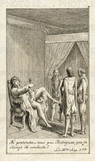 Illustration for Le Sage's 'Gil Blas', 1783. Creator: Daniel Nikolaus Chodowiecki.