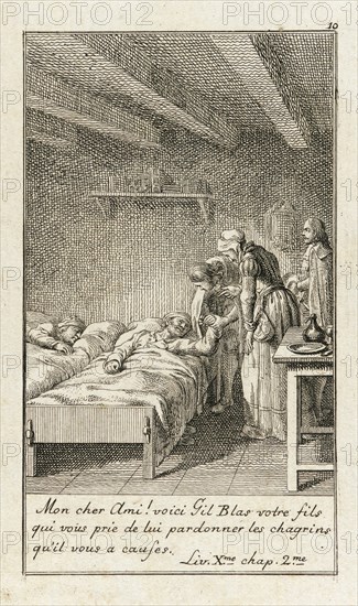 Illustration for Le Sage's 'Gil Blas', 1783. Creator: Daniel Nikolaus Chodowiecki.