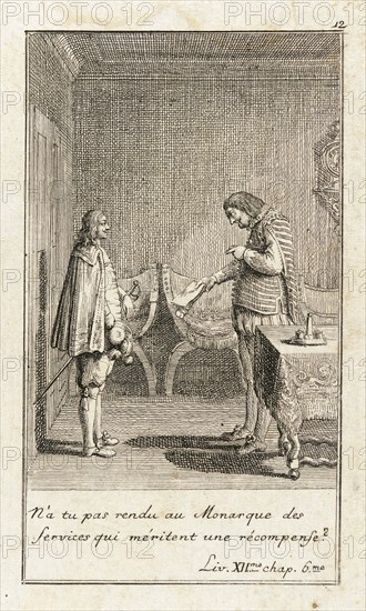 Illustration for Le Sage's 'Gil Blas', 1783. Creator: Daniel Nikolaus Chodowiecki.