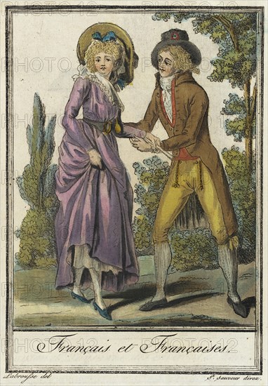 Costumes de Différent Pays, 'Français et Françaises.', c1797. Creators: Jacques Grasset de Saint-Sauveur, LF Labrousse.