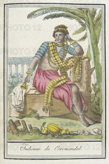 Costumes de Différents Pays, 'Indienne du Coromandel', c1797. Creators: Jacques Grasset de Saint-Sauveur, LF Labrousse.