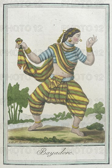 Costumes de Différents Pays, 'Bayadere', c1797. Creators: Jacques Grasset de Saint-Sauveur, LF Labrousse.