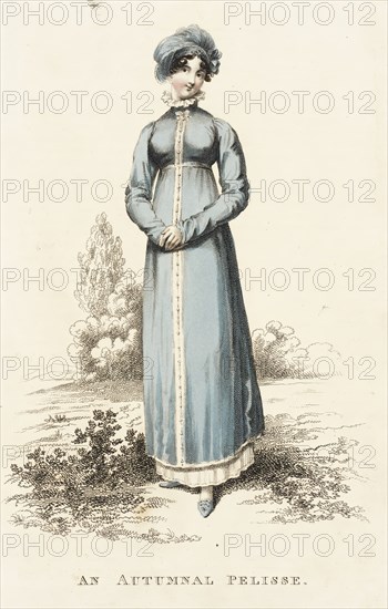 Fashion Plate (An Autumnal Pelisse), 1812. Creator: John Bell.