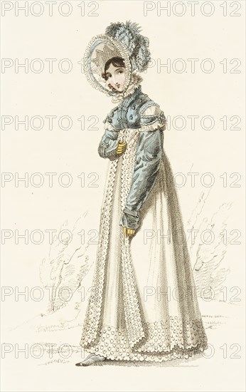 Fashion Plate (Walking Dress), 1819. Creator: John Bell.