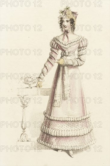 Fashion Plate (Dinner Dress), 1821. Creator: John Bell.