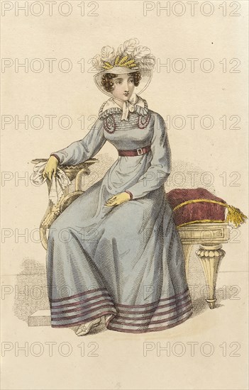 Fashion Plate (Morning Promenade Costume), 1822. Creator: John Bell.