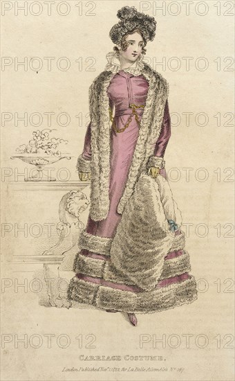 Fashion Plate (Carriage Costume), 1822. Creator: John Bell.