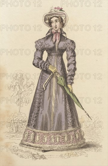 Fashion Plate (Carriage Dress), 1824. Creator: John Bell.