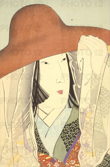 Lady Sei Shonagon (image 2 of 3), 1896. Creator: Kobayashi Kiyochika.