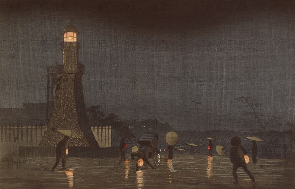 May Evening on Kudanzaka, 1880. Creator: Kobayashi Kiyochika.