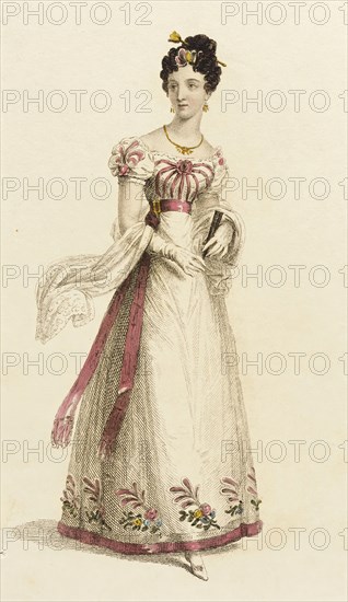 Fashion Plate (Ball Dress), 1825. Creator: Rudolph Ackermann.