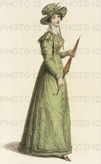 Fashion Plate (Morning Dress), 1825. Creator: Rudolph Ackermann.